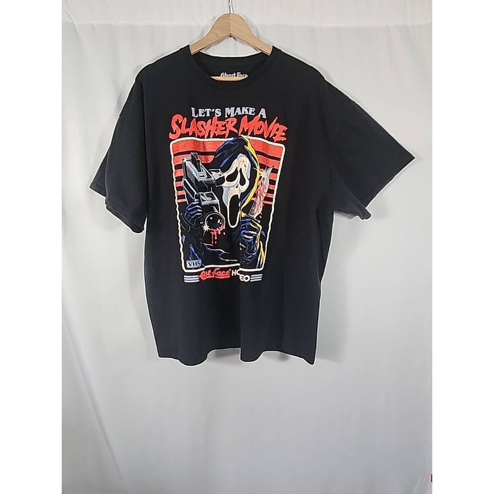 Steven Rhodes Ghost Face Scream Lets Make A Slasher Movie T-Shirt Mens‎ 2XL